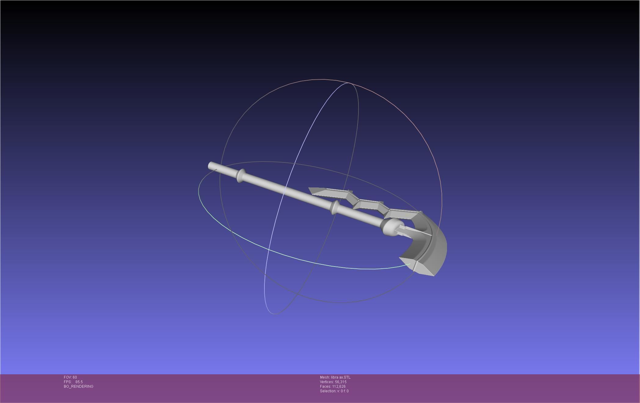 Fire Emblem Libra Axe 3D print model_6