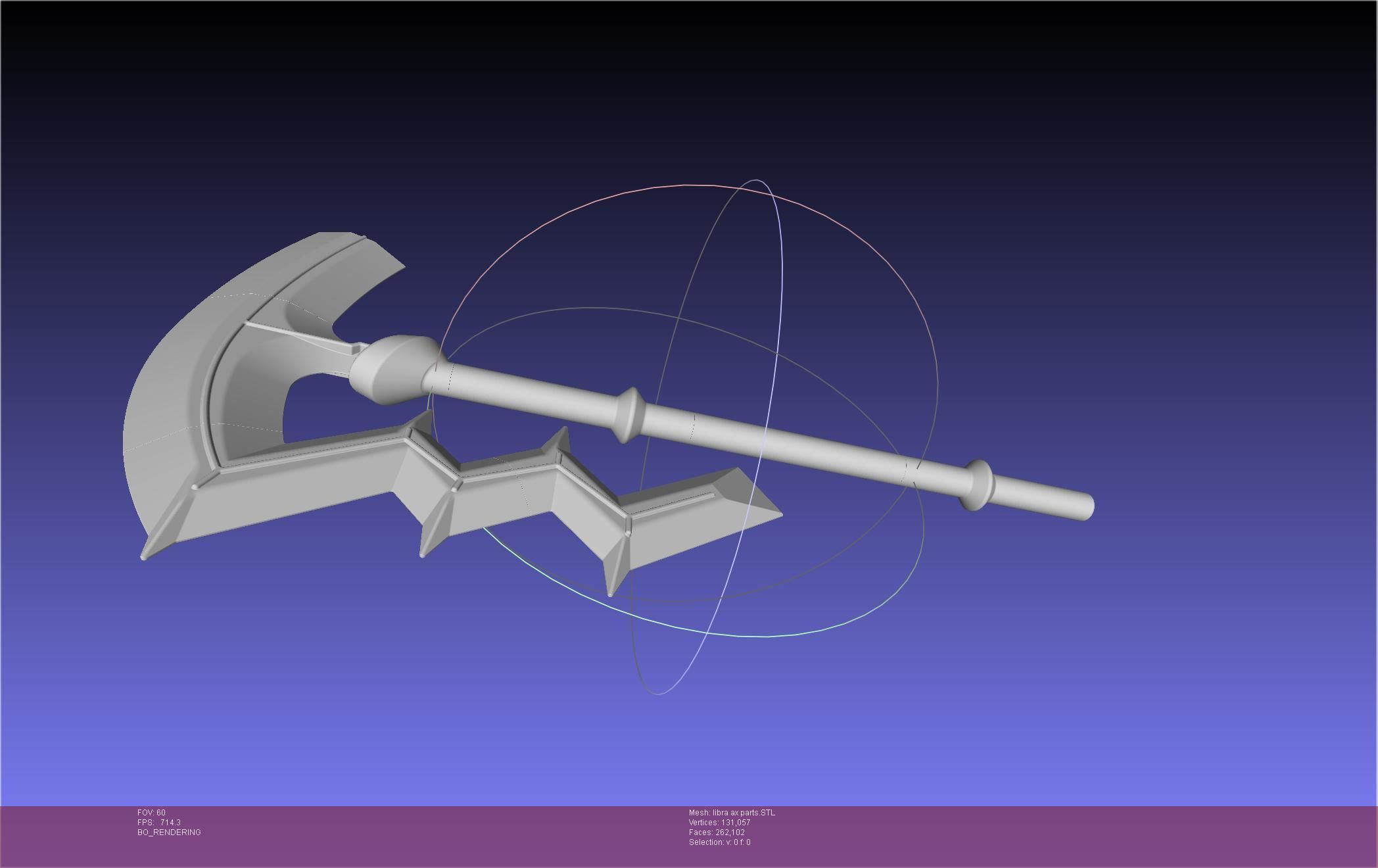 Fire Emblem Libra Axe 3D print model_58