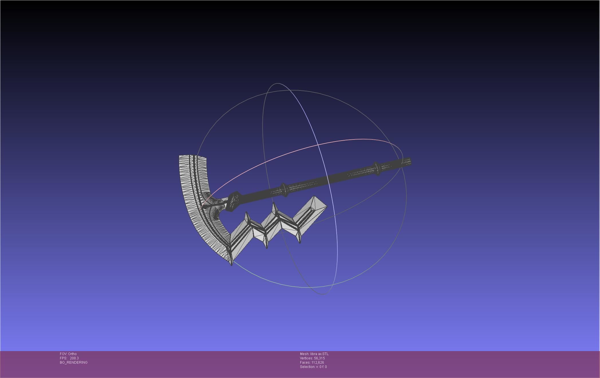 Fire Emblem Libra Axe 3D print model_31