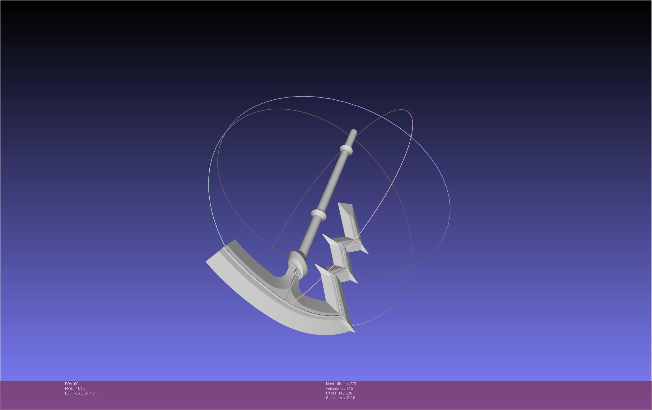 Fire Emblem Libra Axe 3D print model_11