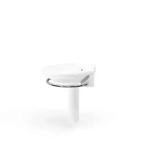 White Modern Glossy Bathroom Sink