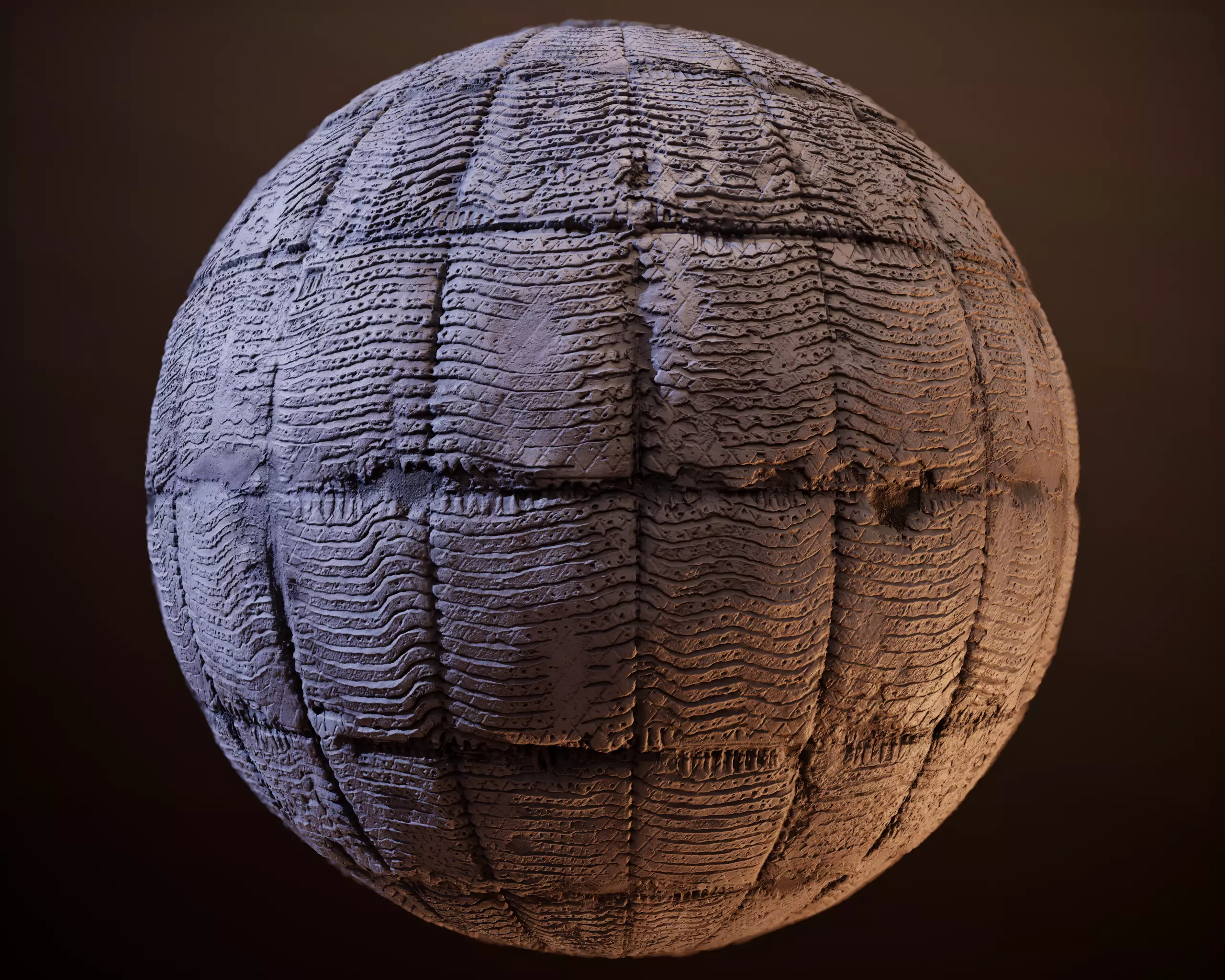 Seamless Broken Tile PBR Texture Texture