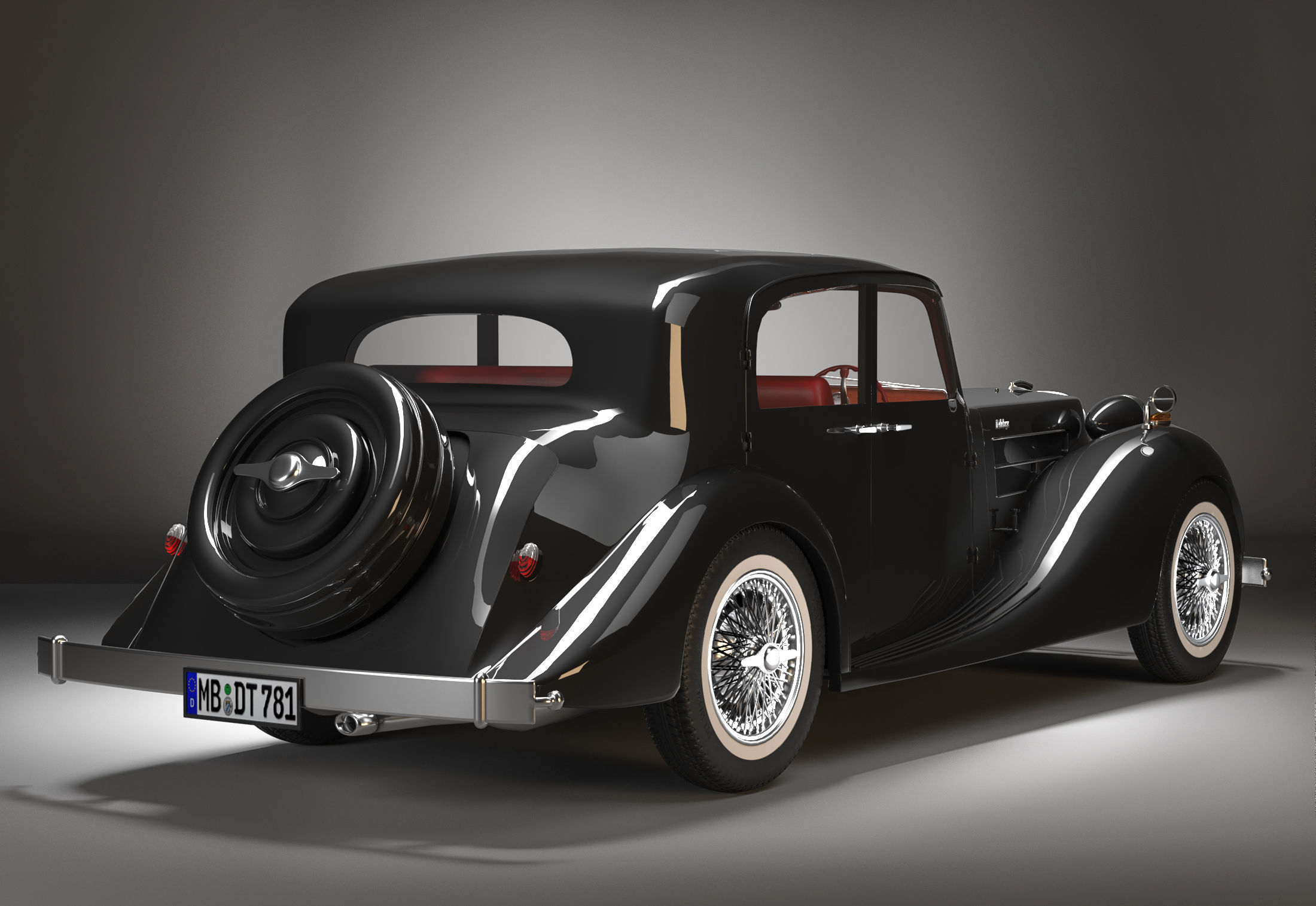 delahaye 135m 1938 3D model_1
