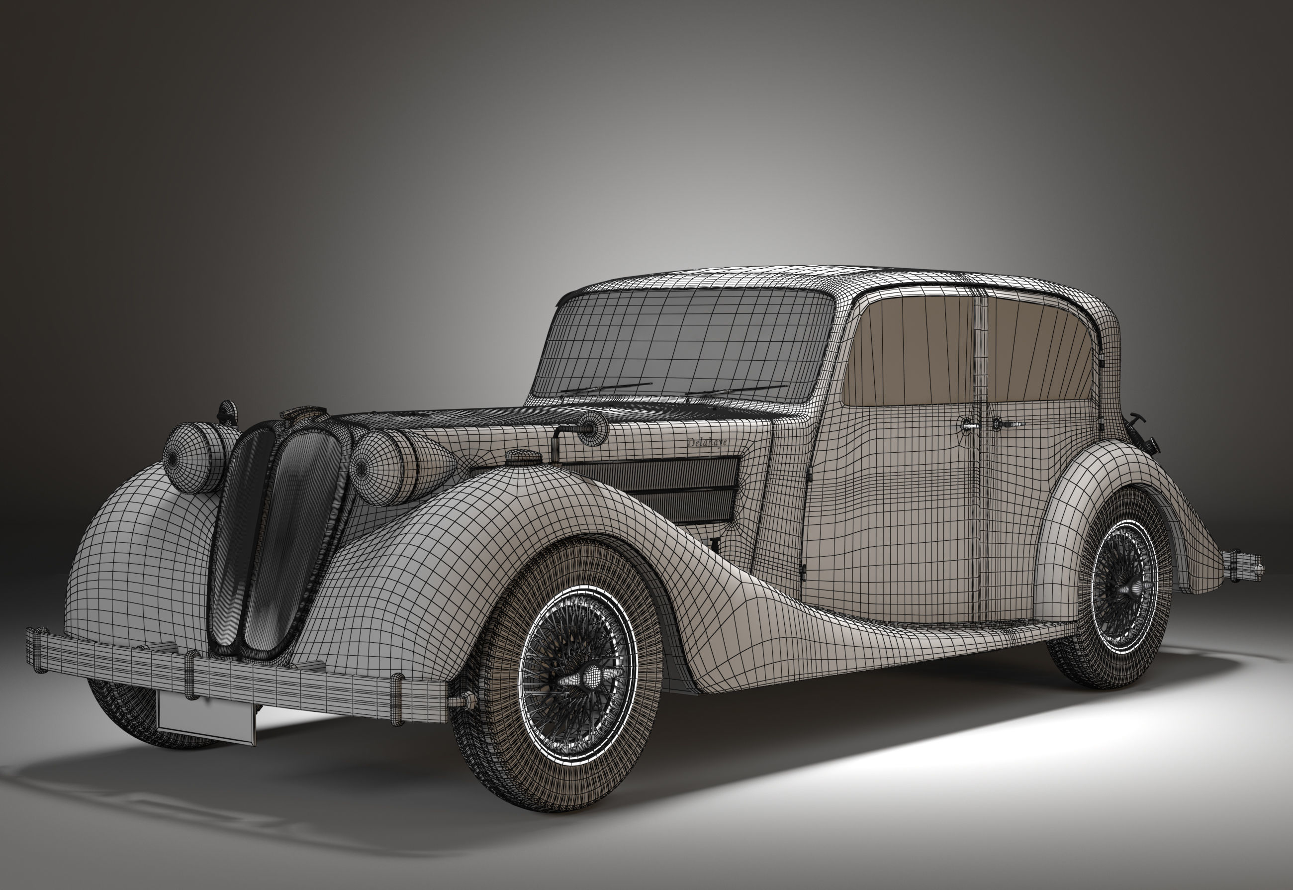 delahaye 135m 1938 3D model_7