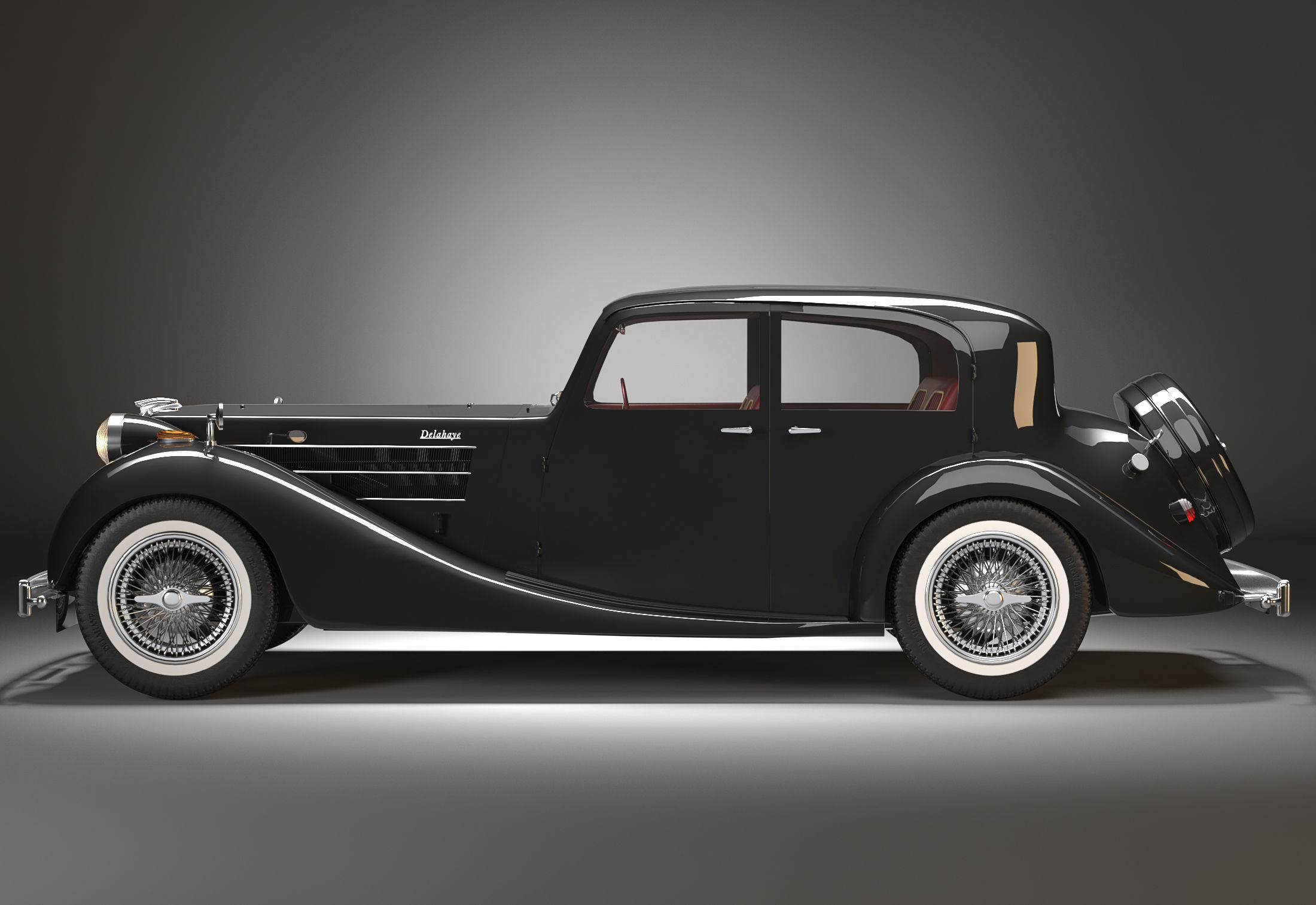 delahaye 135m 1938 3D model_2