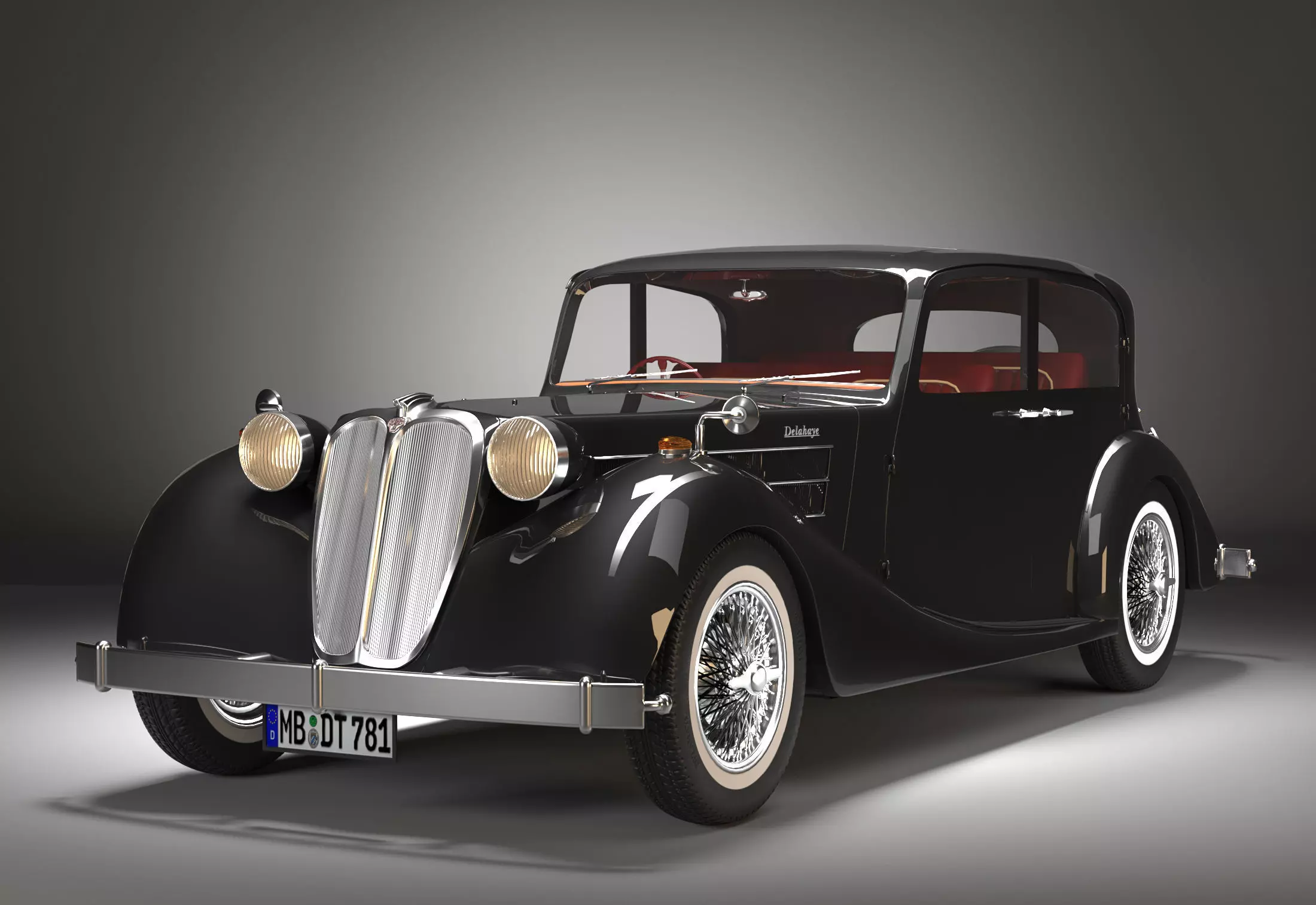 delahaye 135m 1938 3D model_0