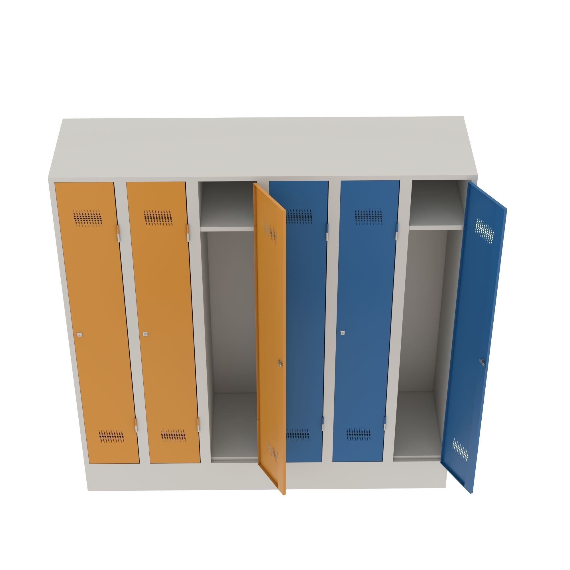 Metal Cabinet - Jordan 3D model_3