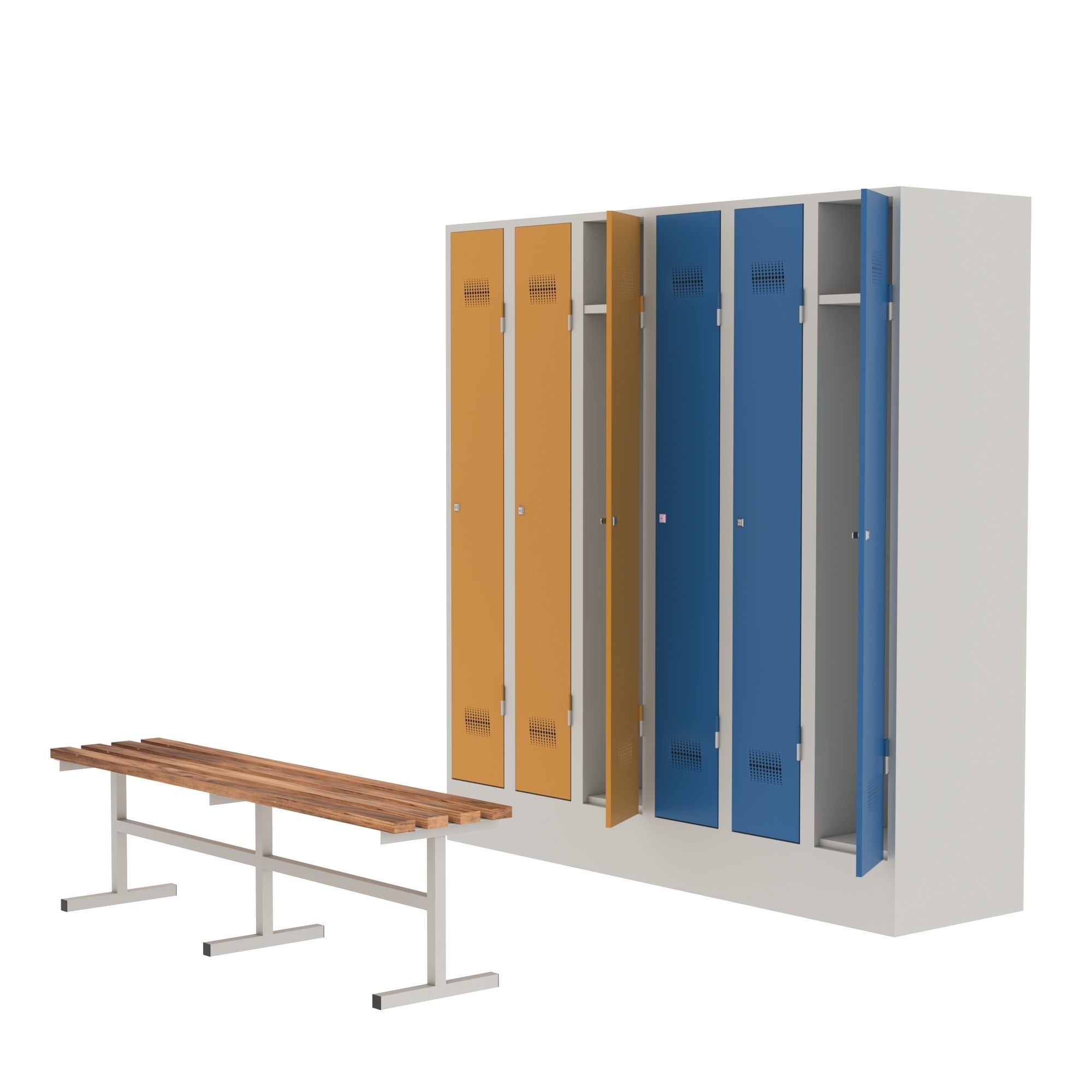 Metal Cabinet - Jordan 3D model_2