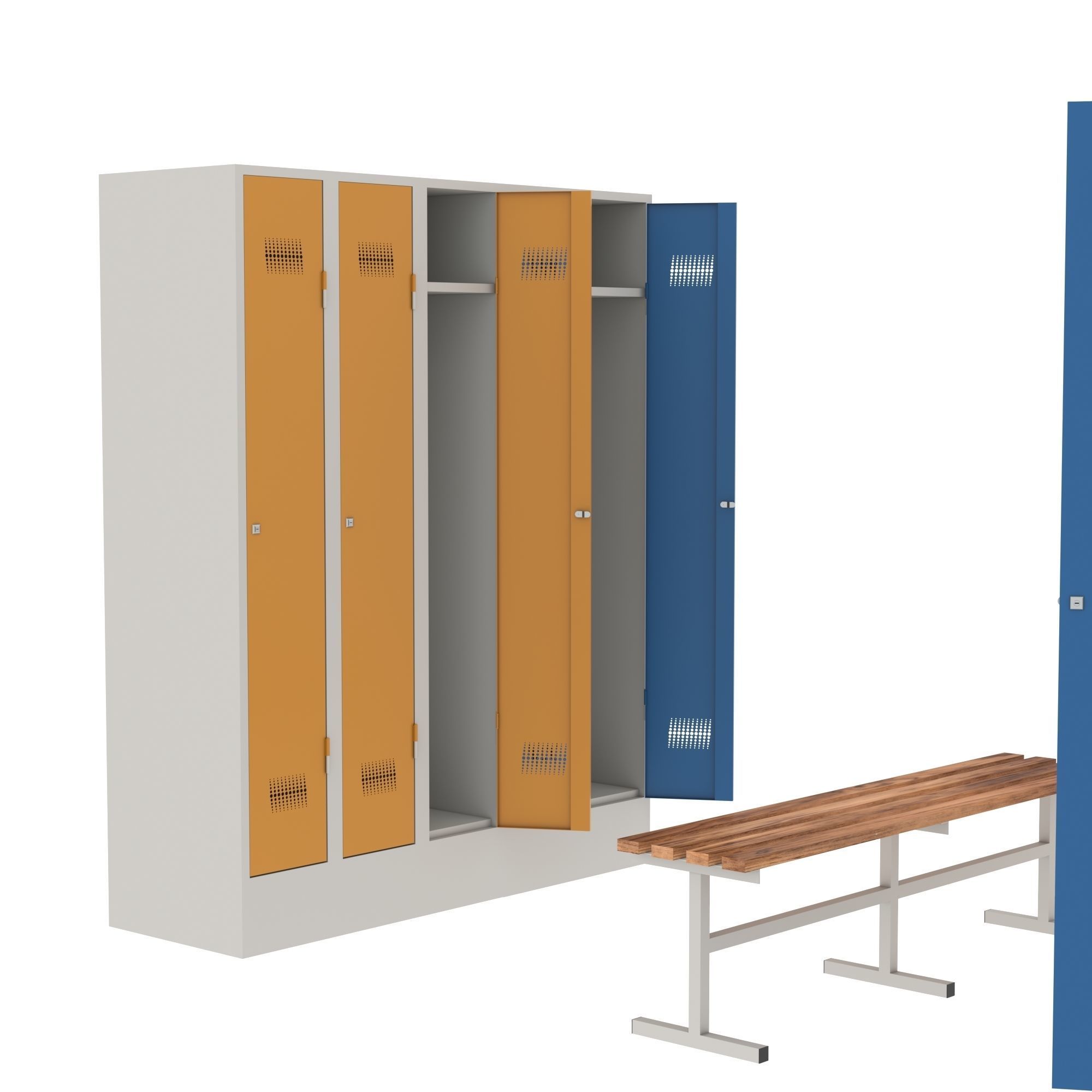 Metal Cabinet - Jordan 3D model_1