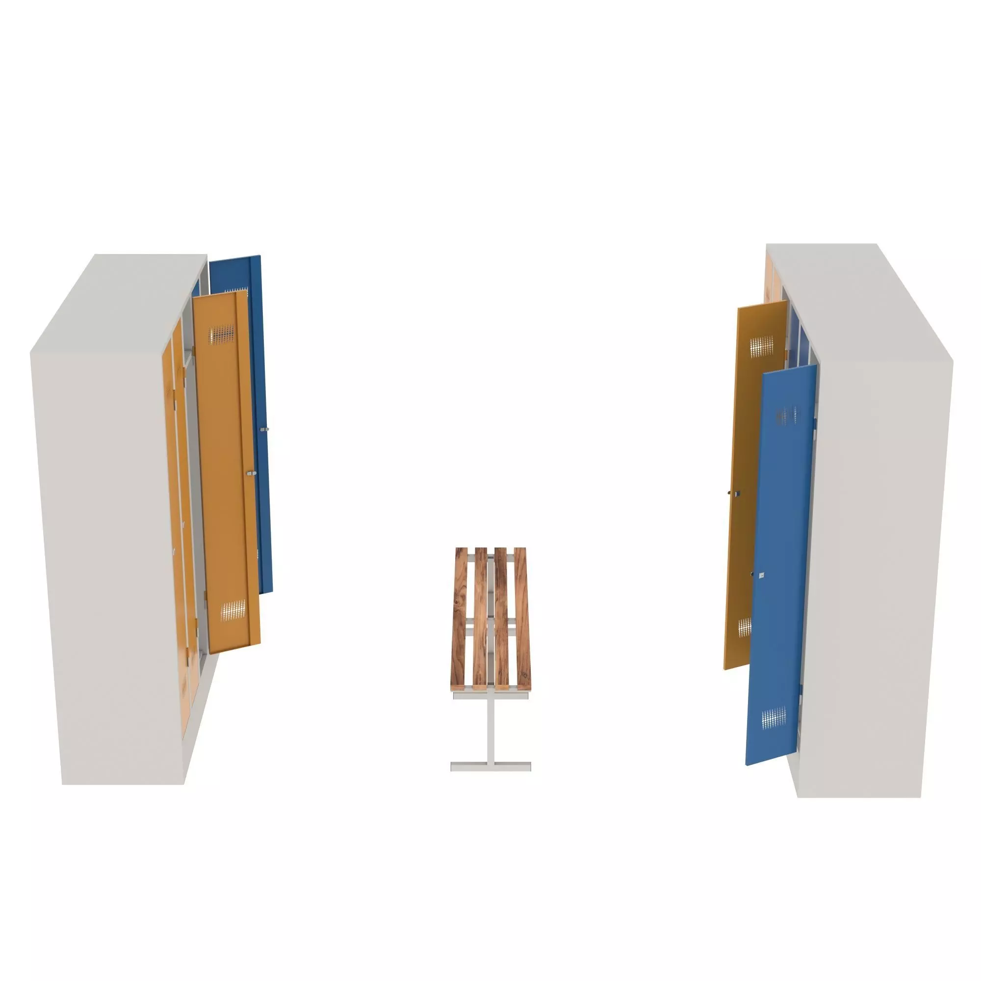 Metal Cabinet - Jordan 3D model_0