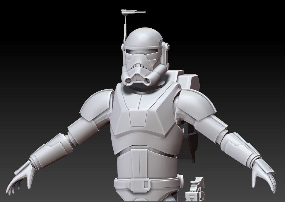 The Bad batch - Imperial Crosshair Full Size Armor 3D Files 3D print model_2