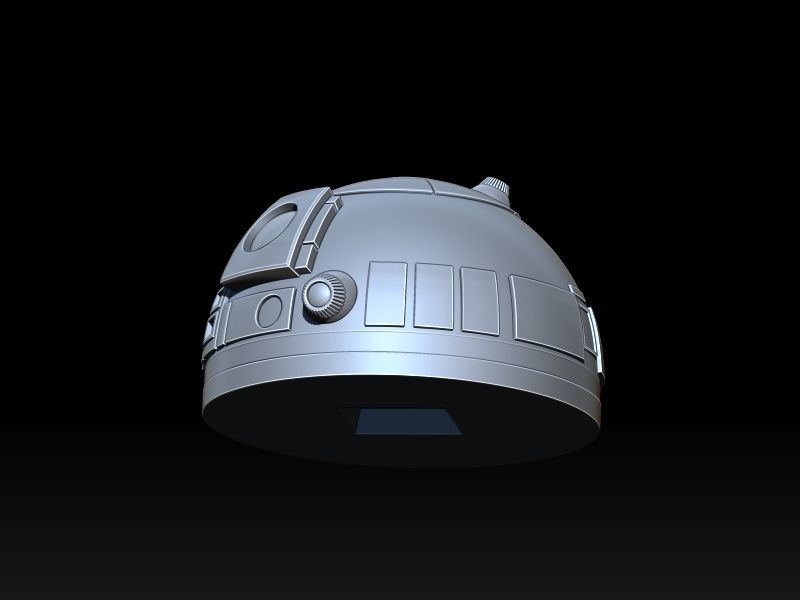 Princess Leia and R2D2 3D print model_32