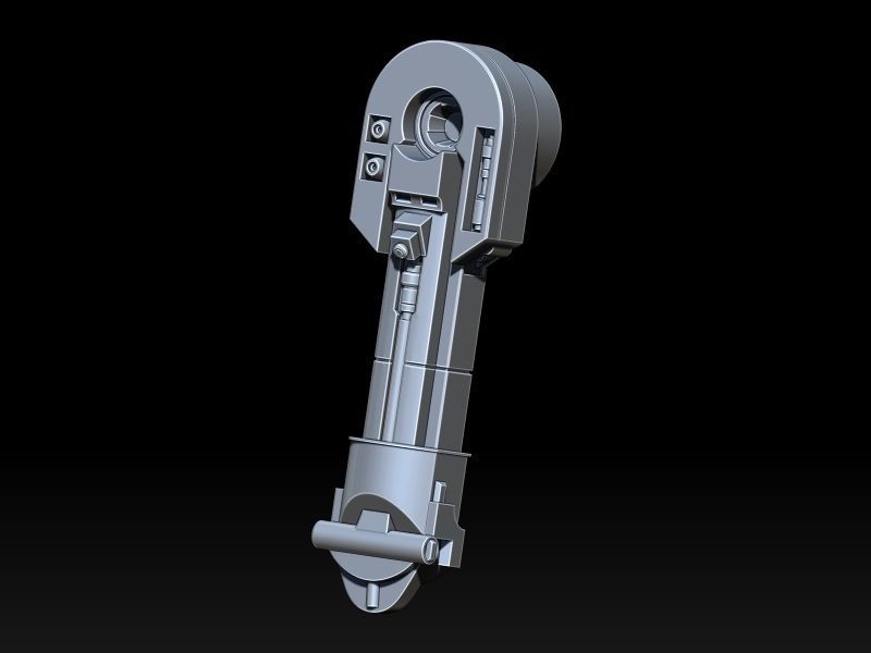 Princess Leia and R2D2 3D print model_39