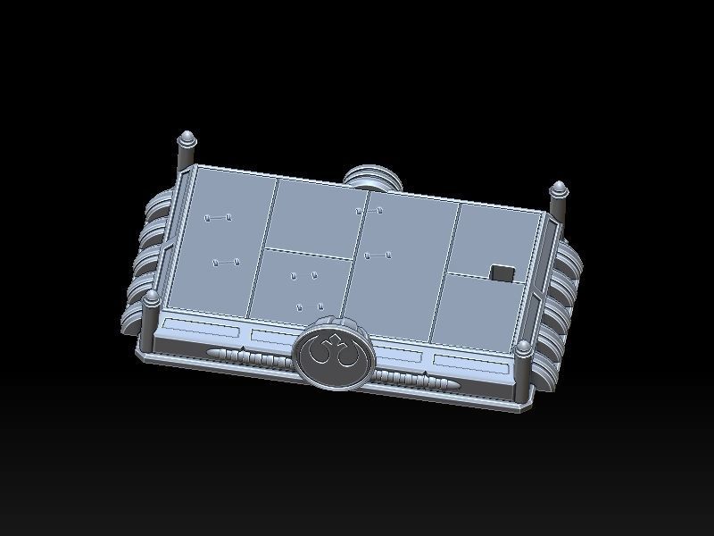 Princess Leia and R2D2 3D print model_11