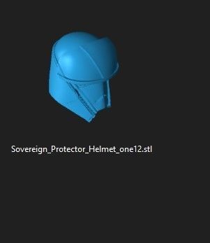 Sovereign Protector full size helmet and One12 head STL 3D print model_2