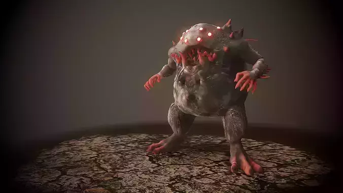 evil monster character smog 