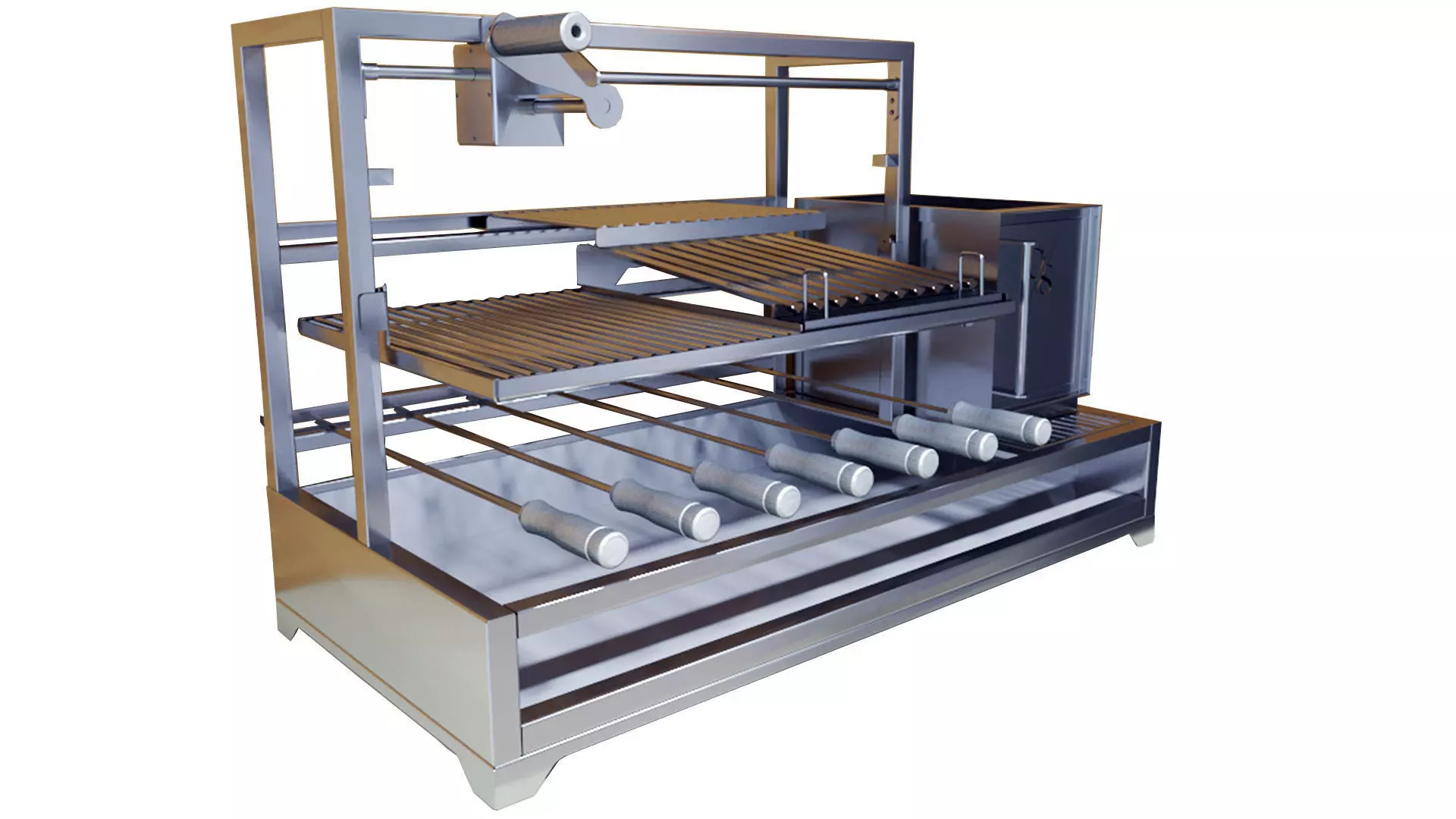 GRILL COAL BARBECUE 3D model_0