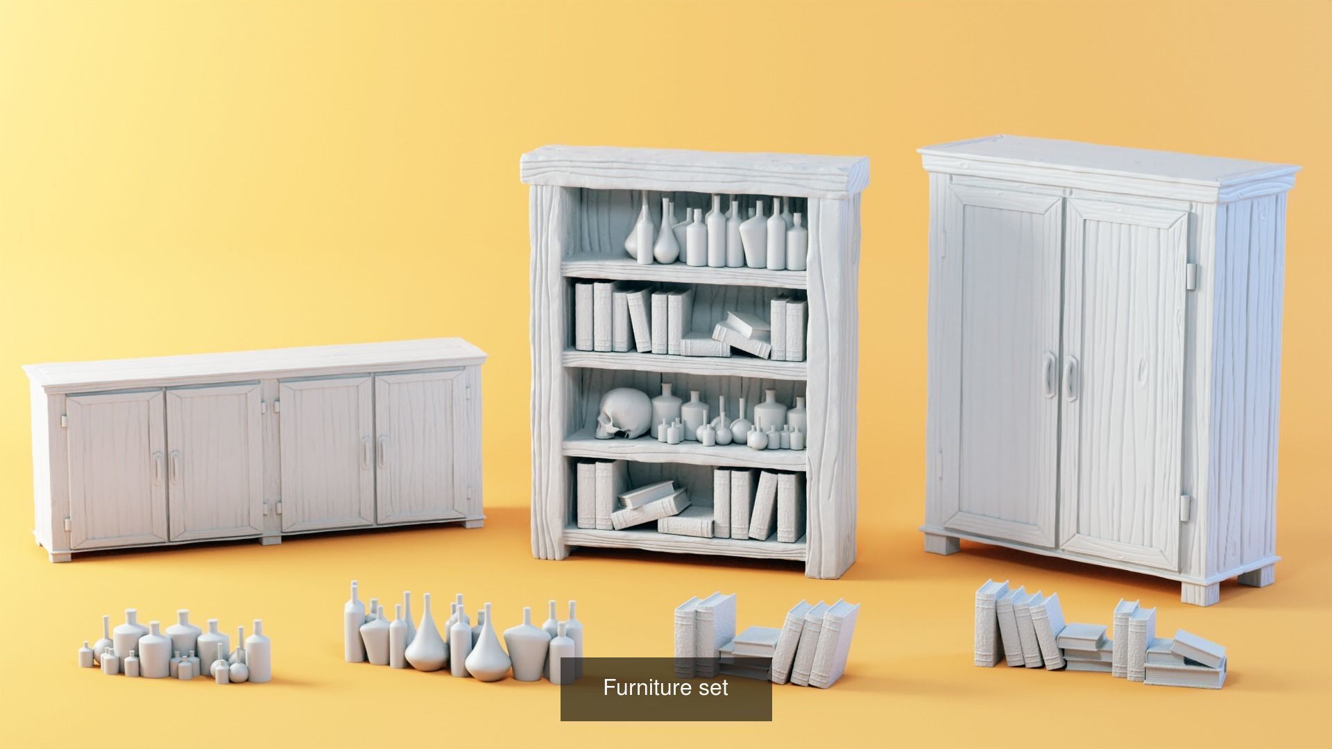 Furnitures and accessories for gaming 3D Model Collection_5