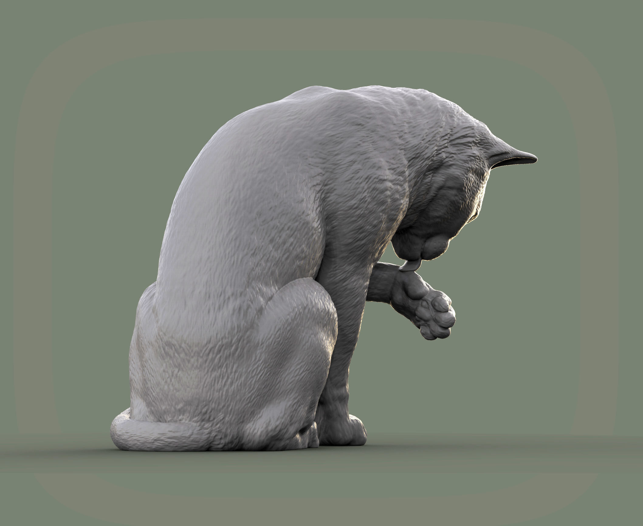 Cat for 3d printing 3D print model 3D print model_1