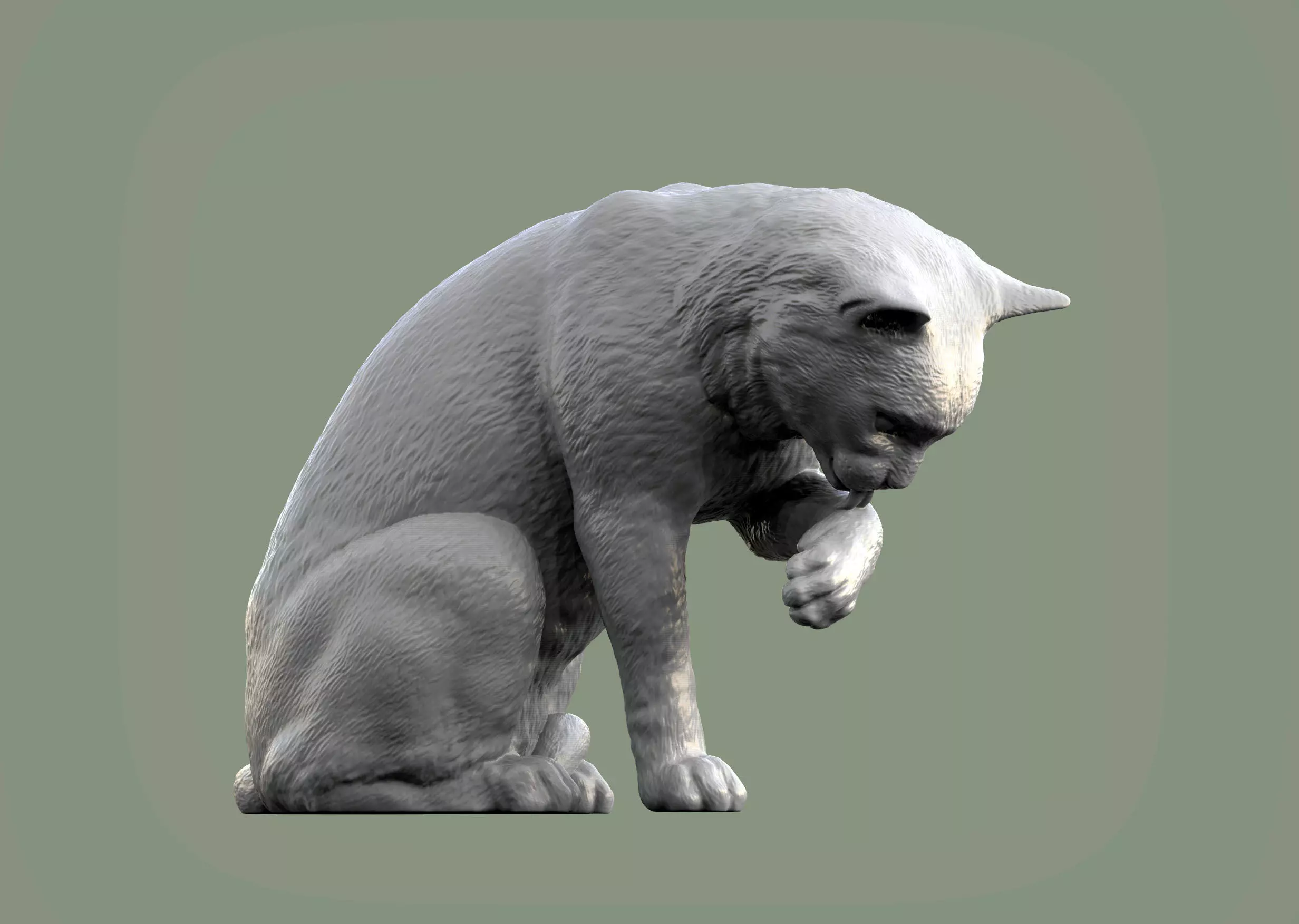 Cat for 3d printing 3D print model 3D print model_0