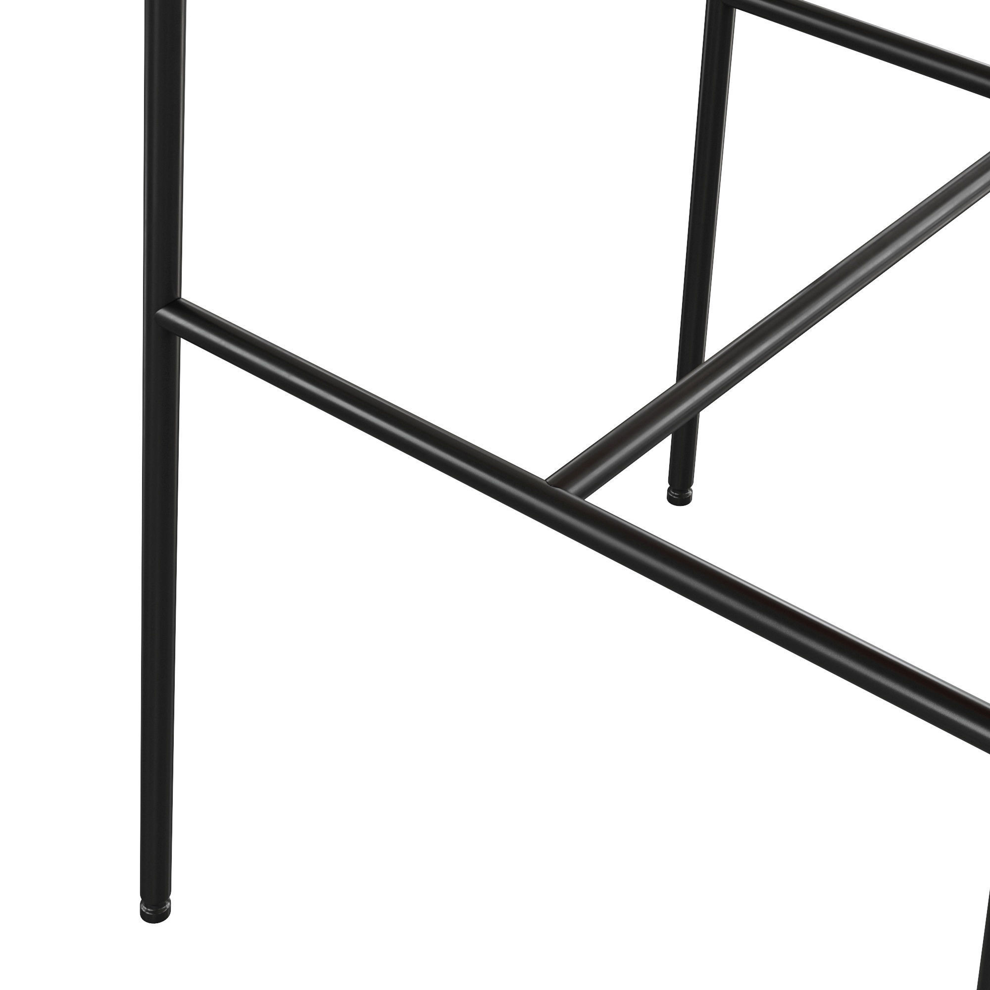 Natural Counter Height Bar Stool 3D model_3