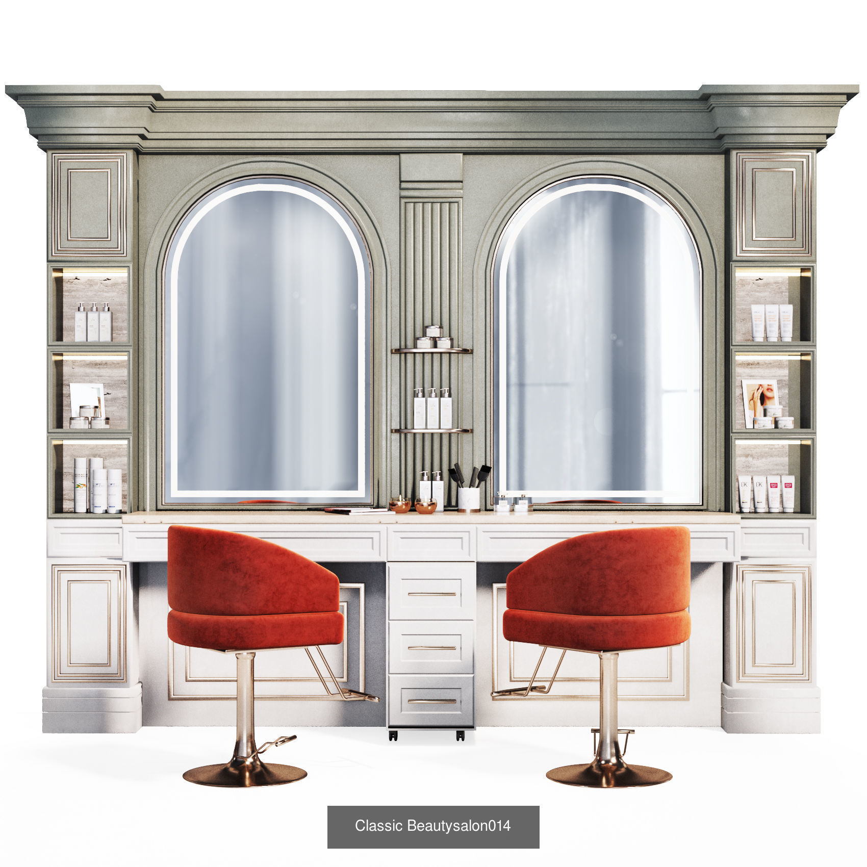 Beauty Salon Designings 3D Model Collection_17