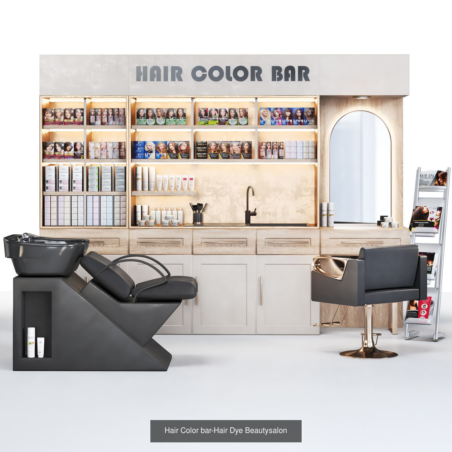 Beauty Salon Designings 3D Model Collection_6