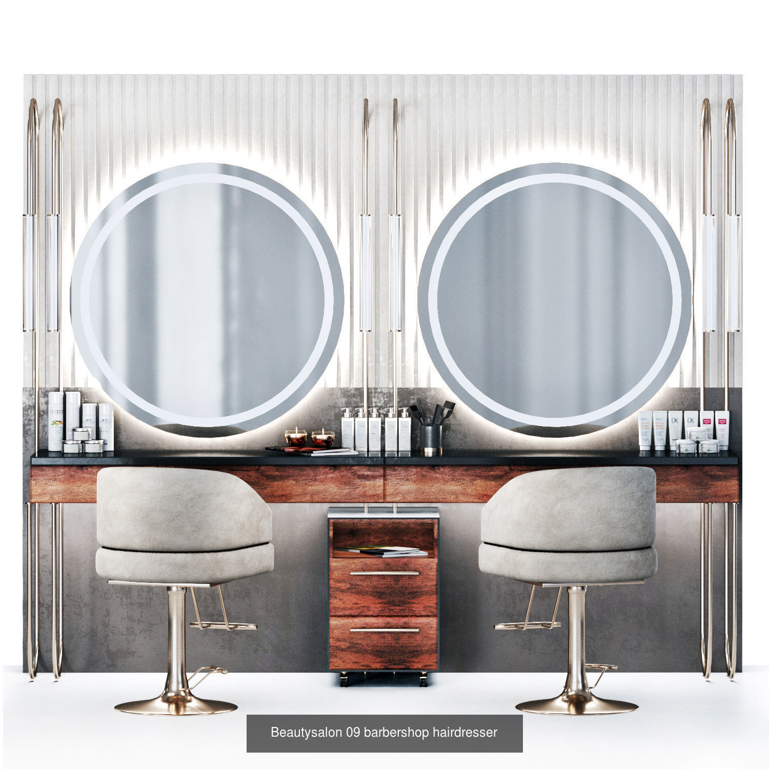 Beauty Salon Designings 3D Model Collection_24