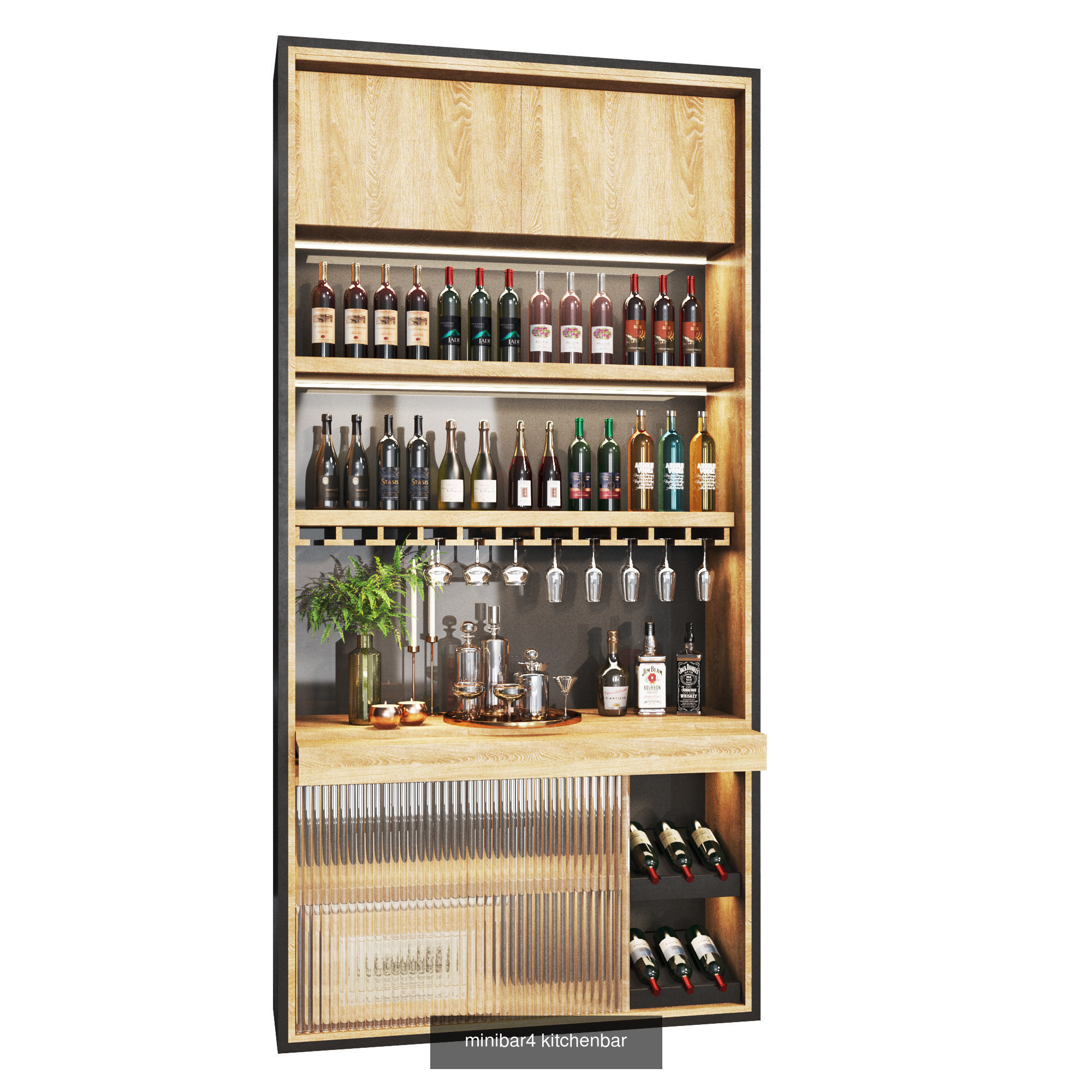 Store Set display-showcases 3D Model Collection_10