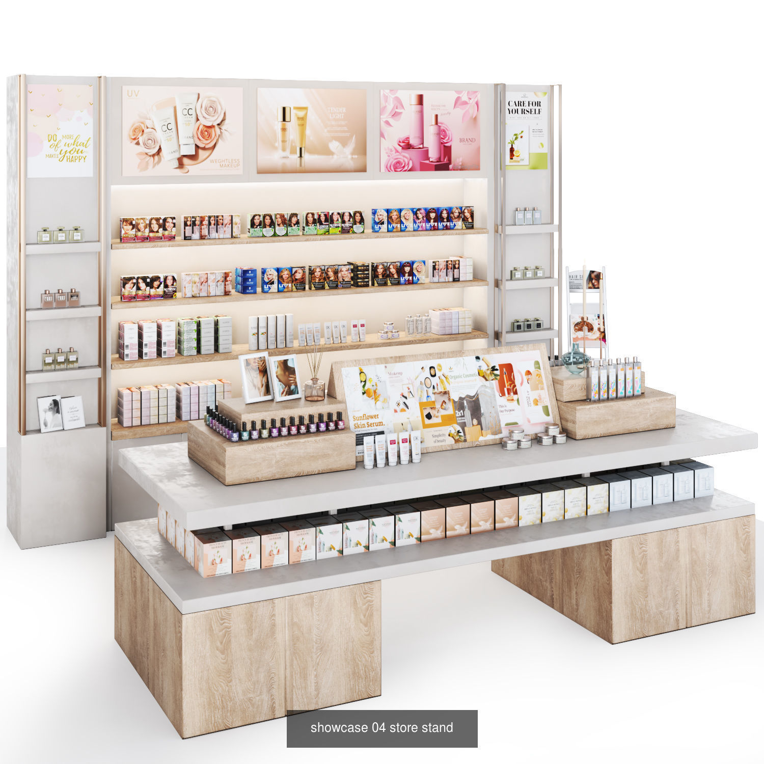 Store Set display-showcases 3D Model Collection_9