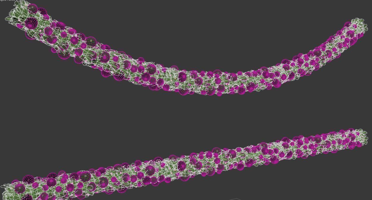 Christmas Garlands with Baubles 3D model_2