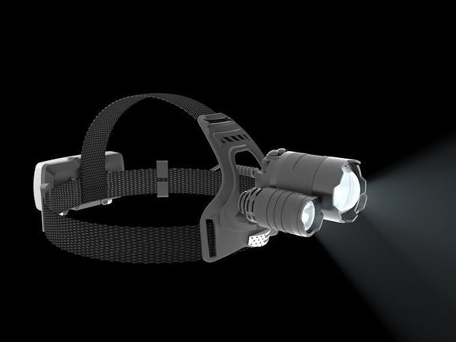 Head lamp 3D model