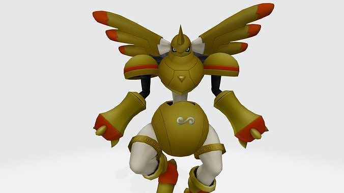 Rapidmon Gold Armor 3D print model