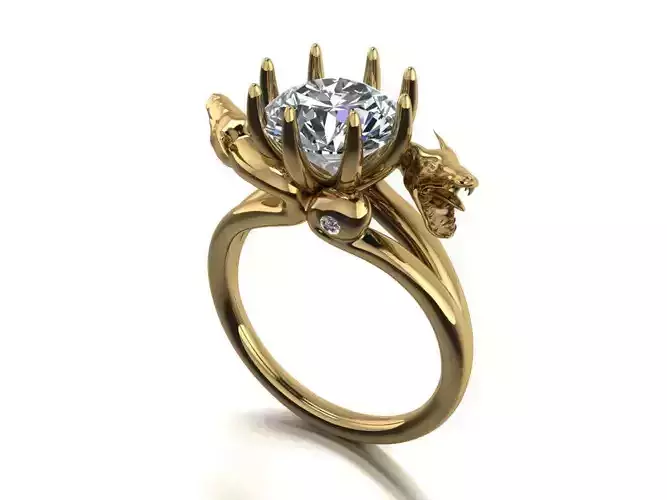 The pair head of dragon ring 424