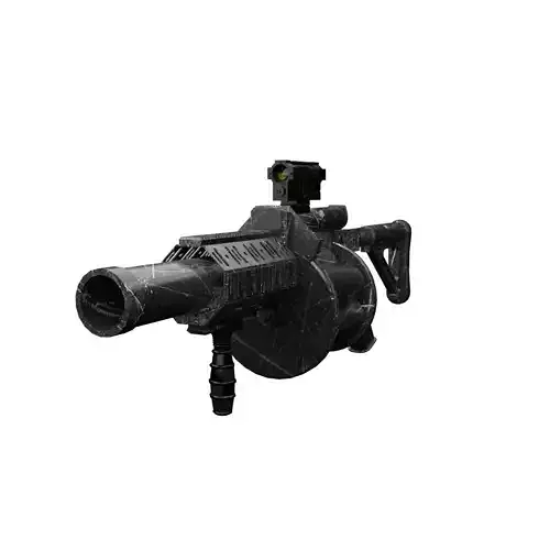 M32 Grenade Launcher Low-poly 3D model
