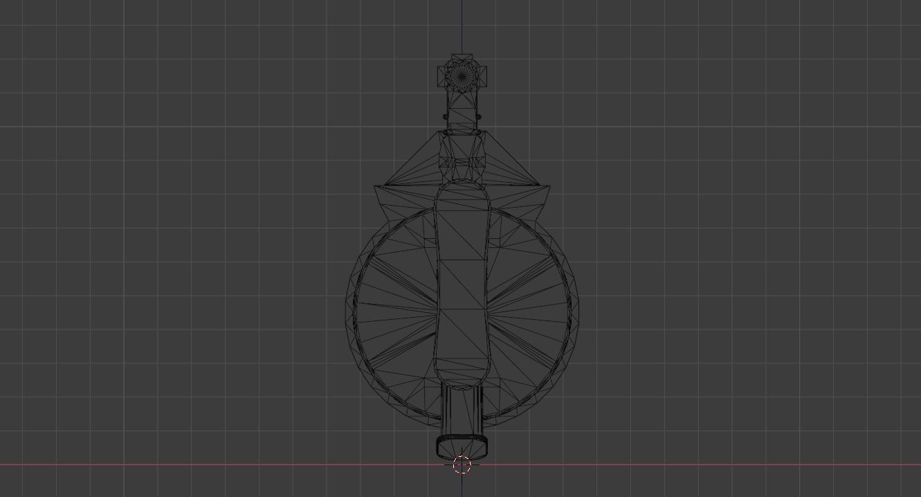 M32 Grenade Launcher Low-poly 3D model_11