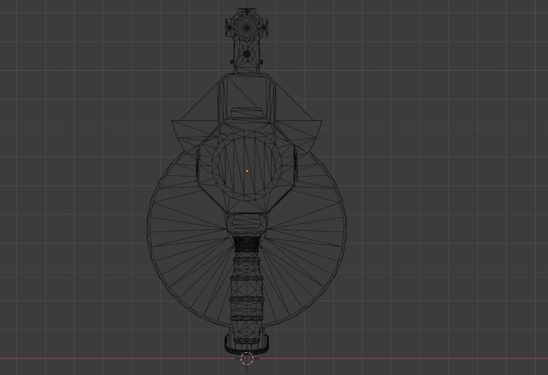 M32 Grenade Launcher Low-poly 3D model_8