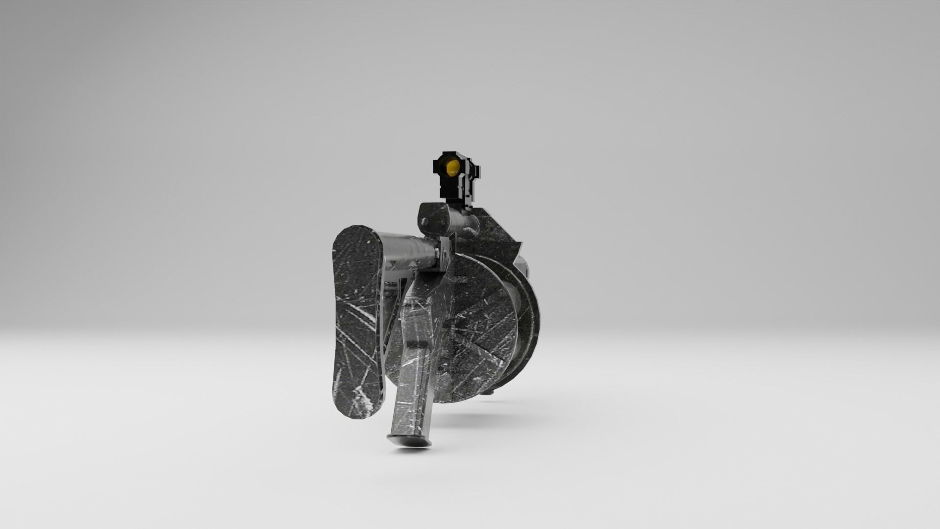 M32 Grenade Launcher Low-poly 3D model_2
