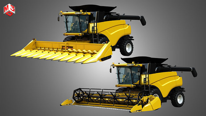 NH - CR 9070 Combine Harvesters 3D Model Collection