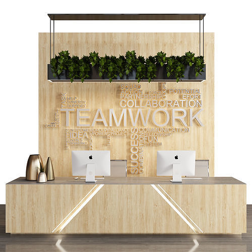 reception108 teamwork reception desk 3D model