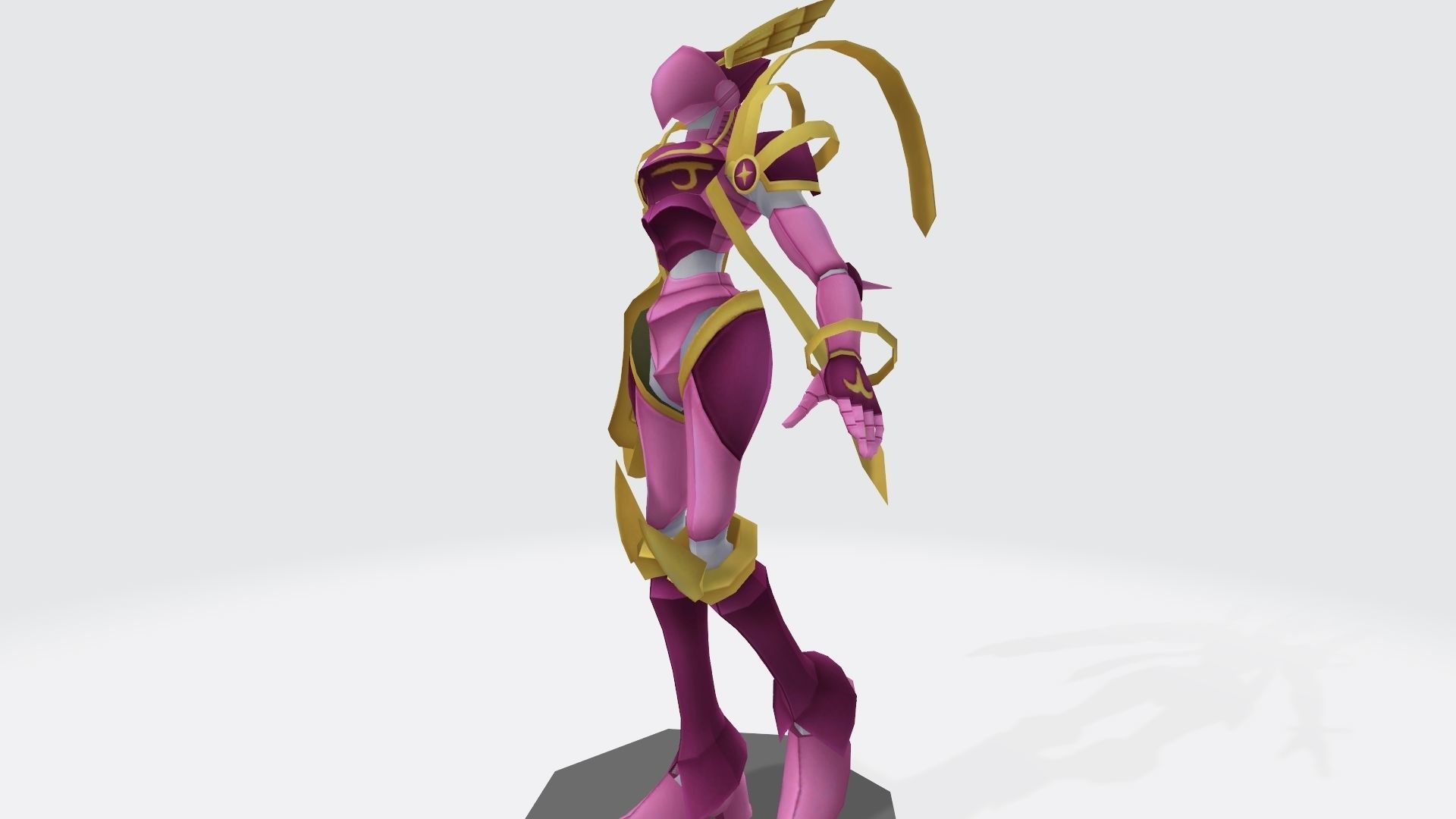 Crusadermon humanoid robot 3D print model_1