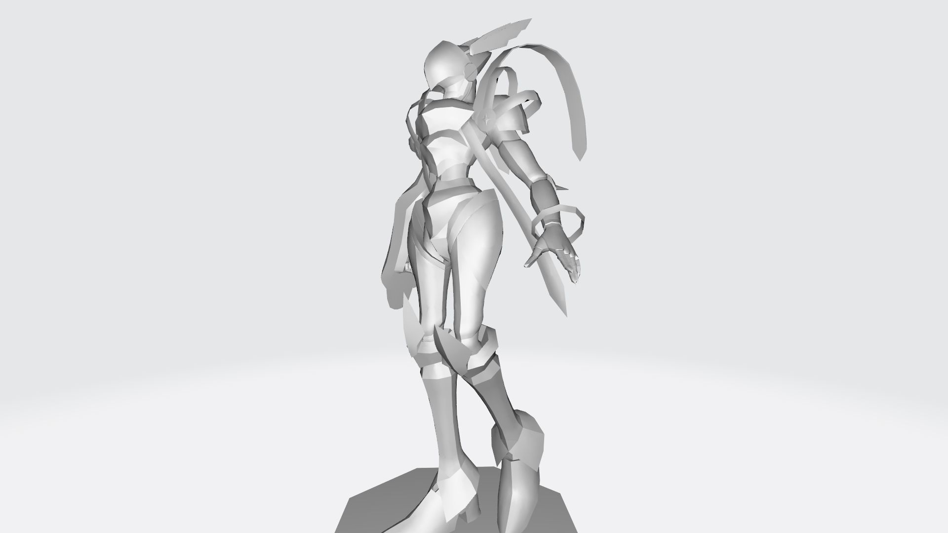 Crusadermon humanoid robot 3D print model_7