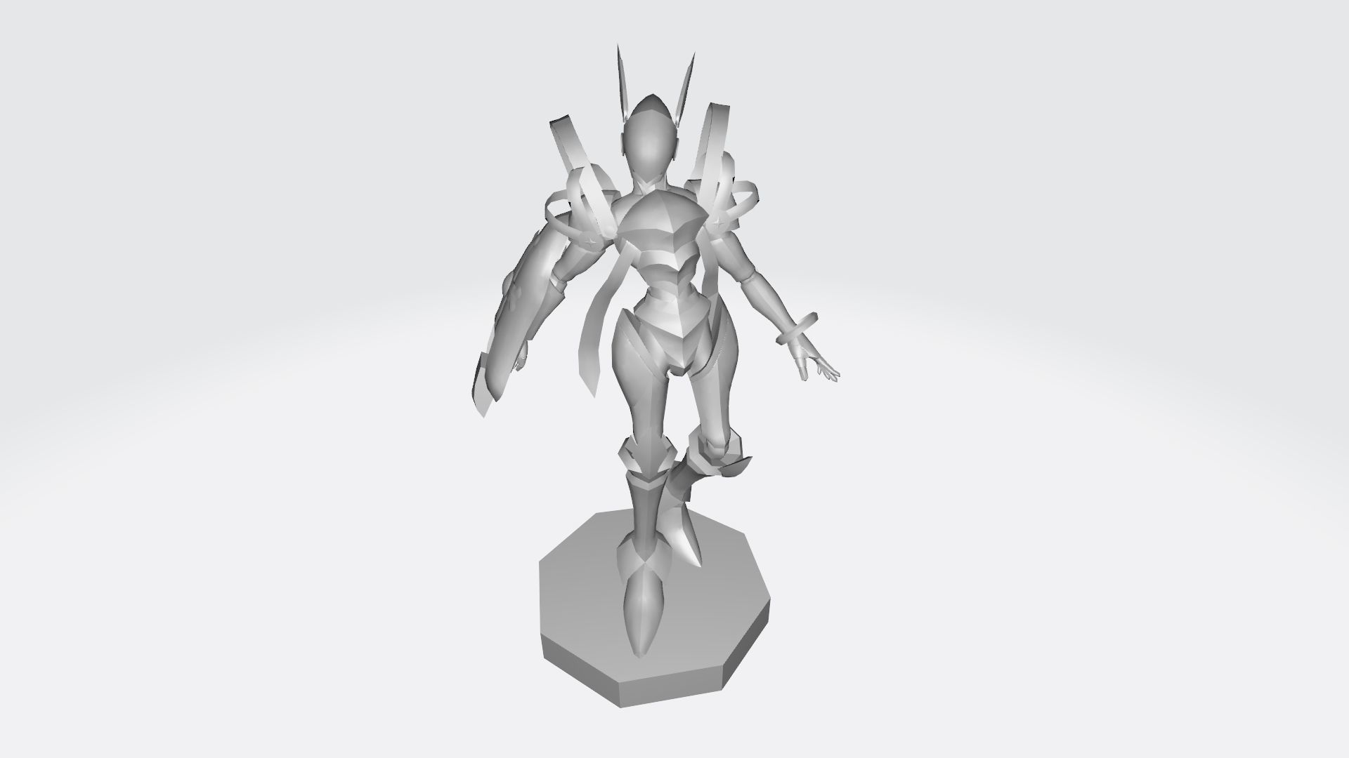 Crusadermon humanoid robot 3D print model_10