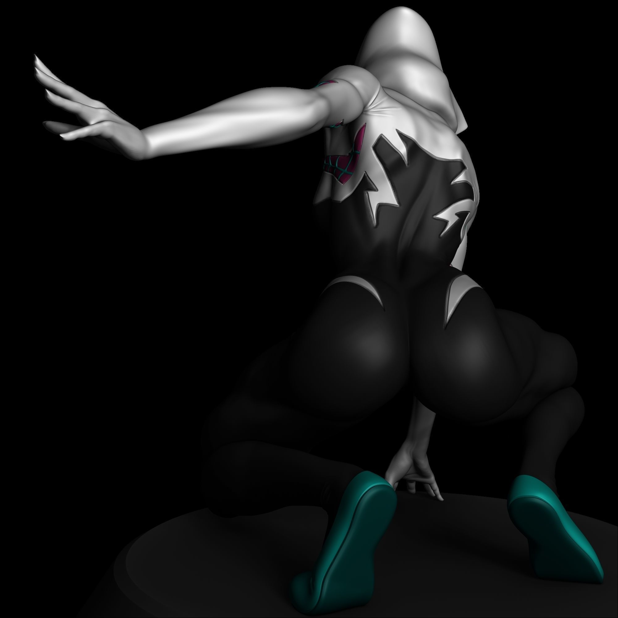 Spider Womans - Spider Man Bundle 3D Model Collection_13