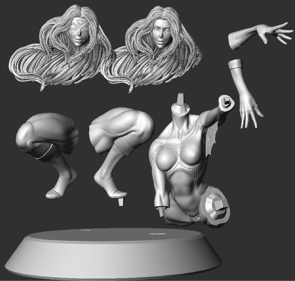 Spider Womans - Spider Man Bundle 3D Model Collection_15