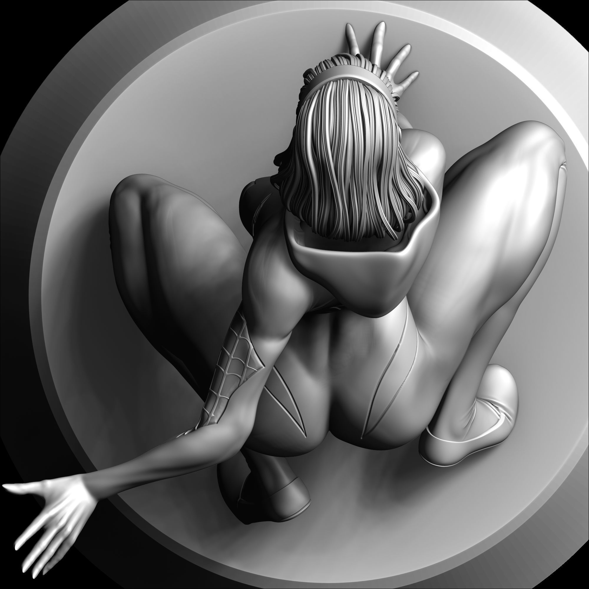 Spider Womans - Spider Man Bundle 3D Model Collection_11