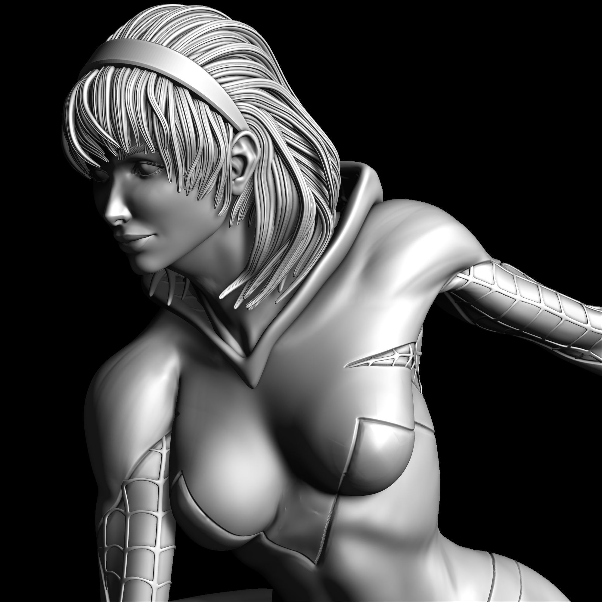 Spider Womans - Spider Man Bundle 3D Model Collection_14