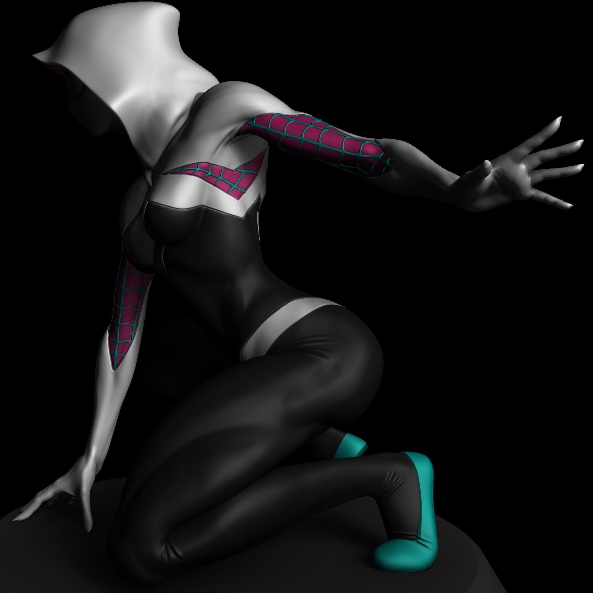 Spider Womans - Spider Man Bundle 3D Model Collection_12