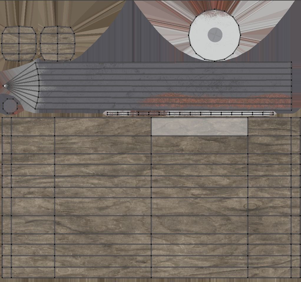 Lowpoly Prison Knife Low-poly 3D model_5