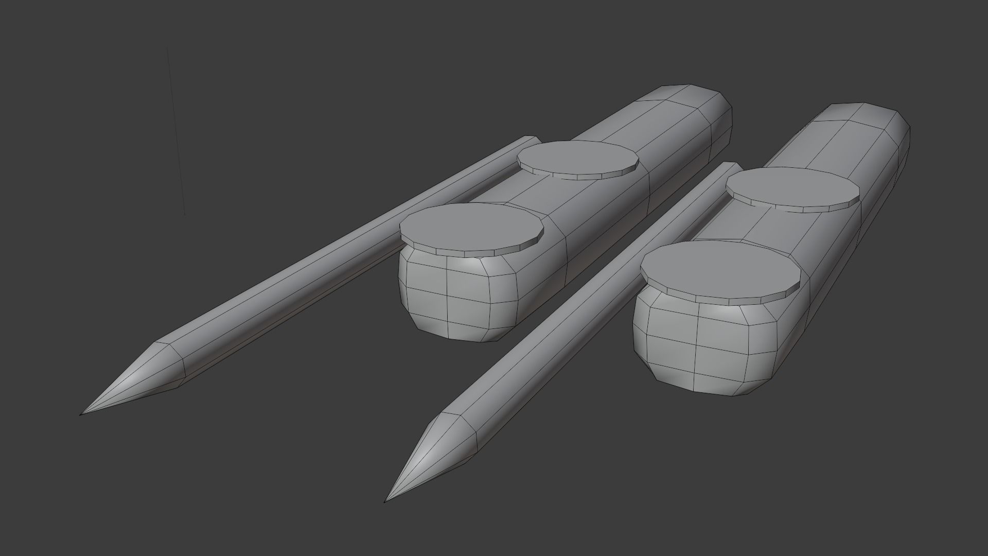 Lowpoly Prison Knife Low-poly 3D model_6